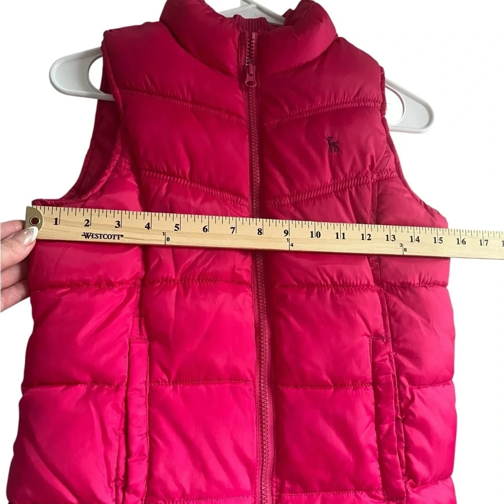 Old Navy Girls Pink Puffer Vest Quilted Zip Up Lightweight Winter Layer - XL